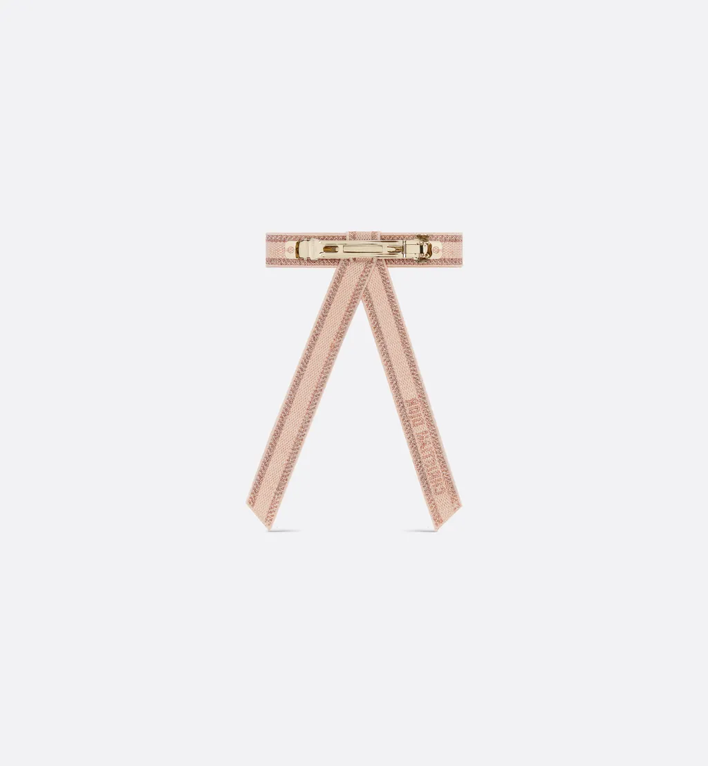 Christian Dior Embroidered Dior Twist Bow