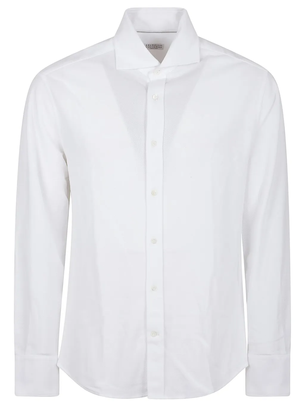 Brunello Cucinelli Piqué Long-Sleeved Shirt