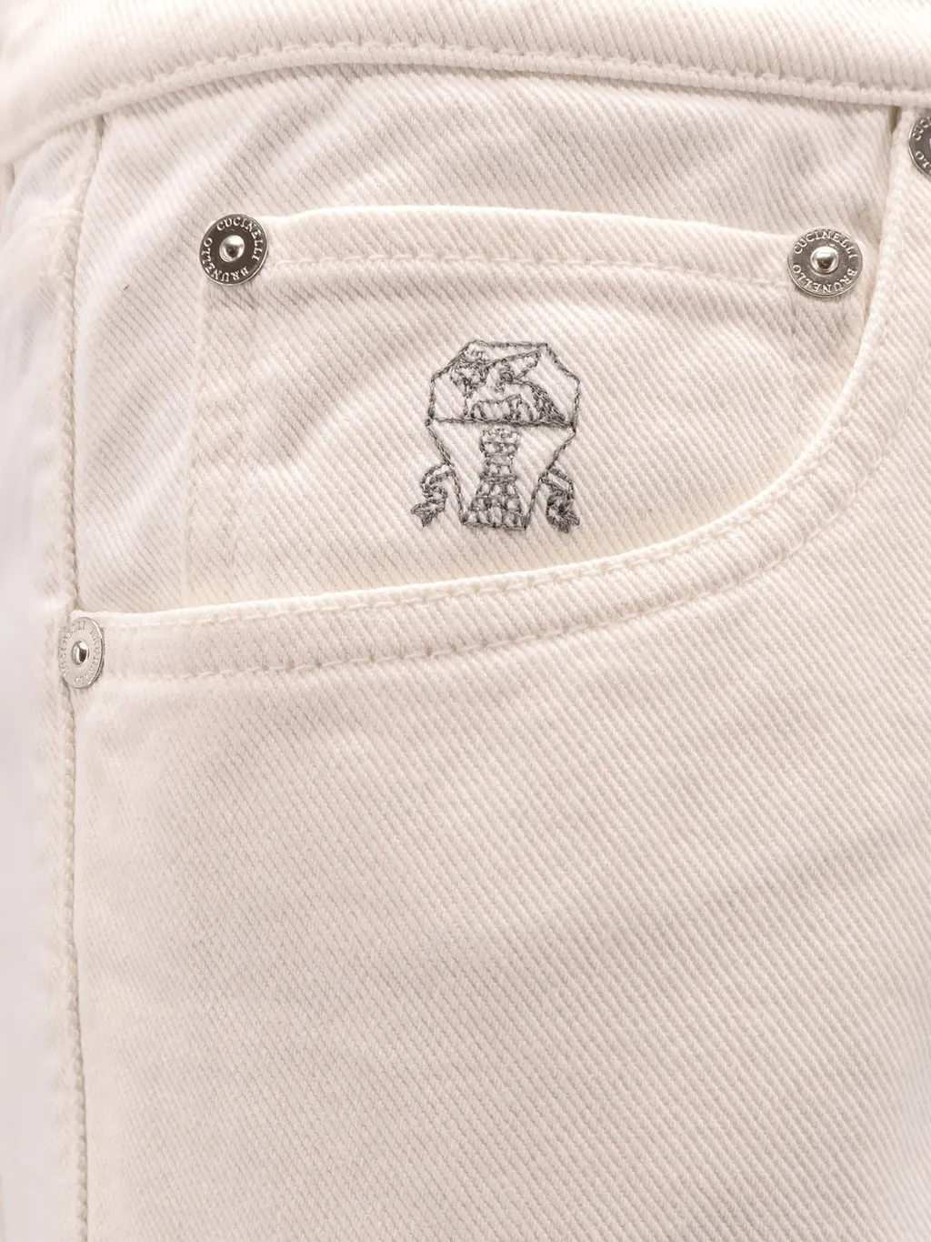 Brunello Cucinelli Garment-Dyed Iconic Fit Five-Pocket Trousers
