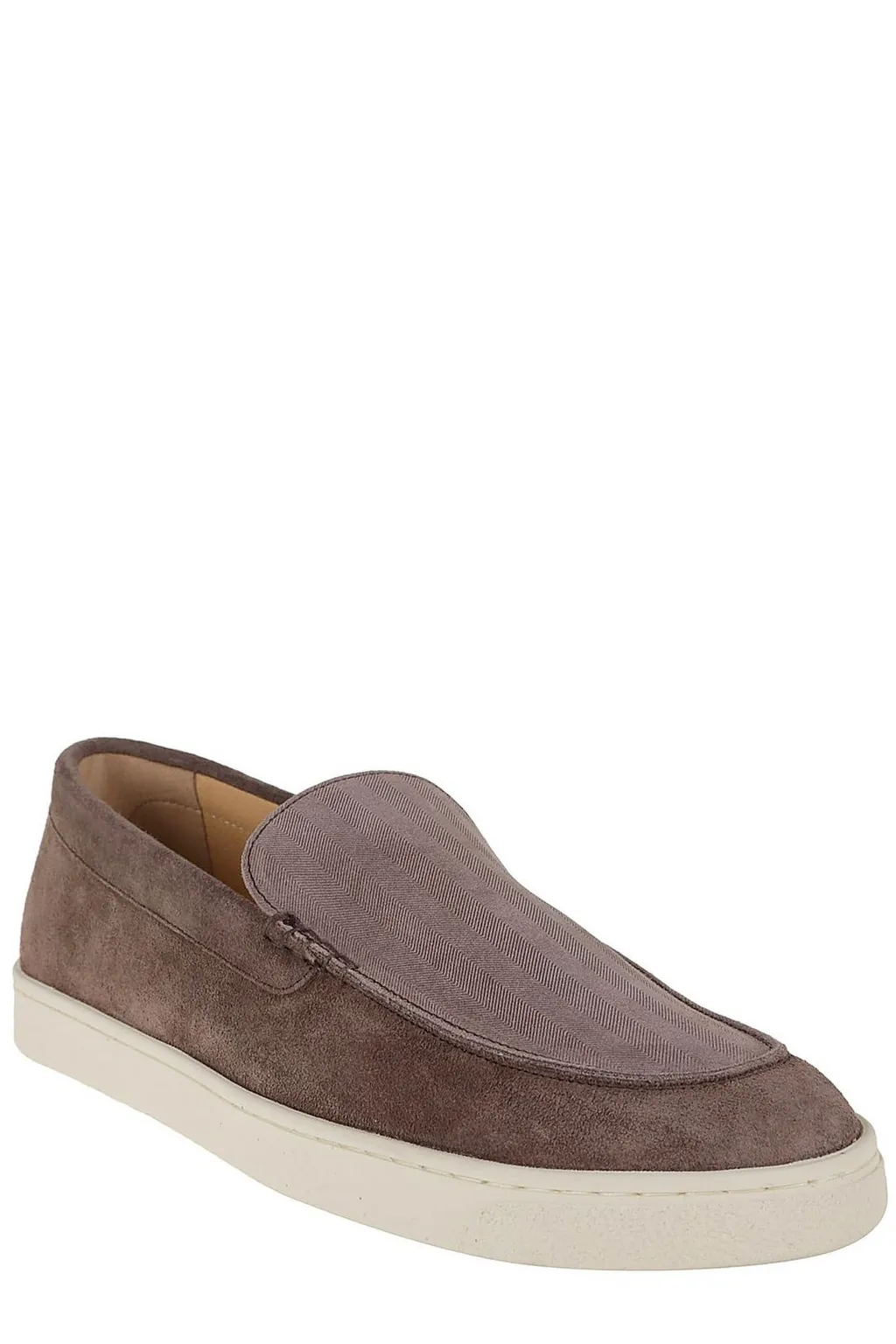 Brunello Cucinelli Round Toe Slip-On Loafers