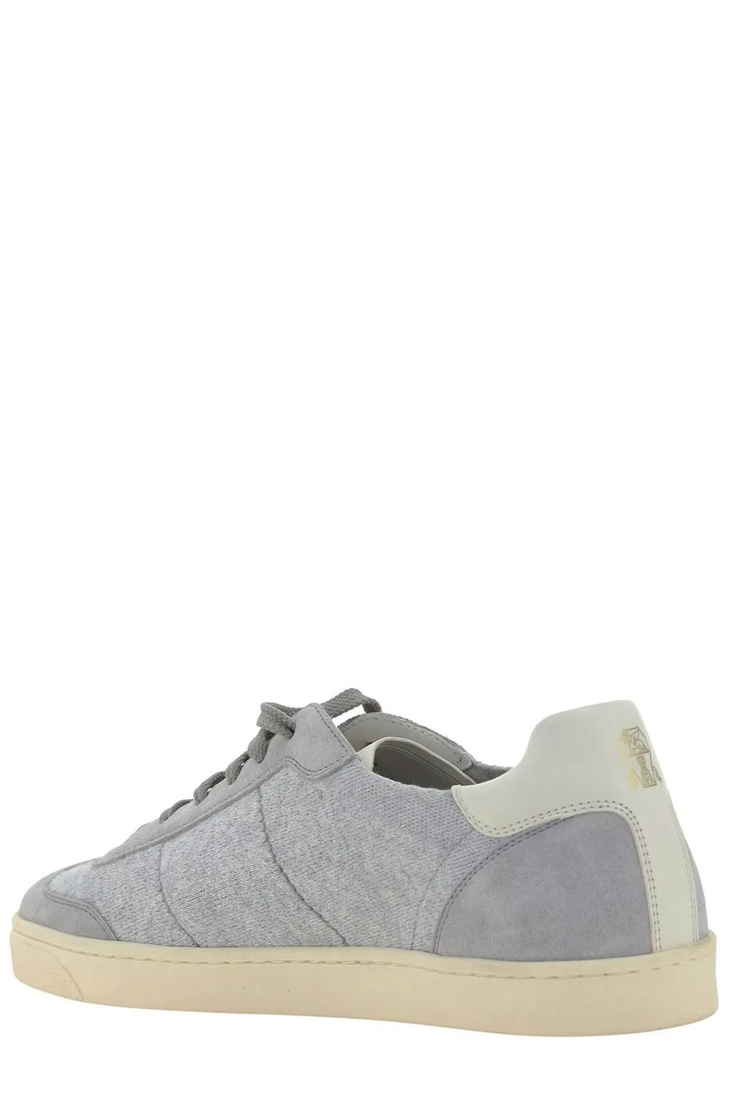 Brunello Cucinelli Round-Toe Lace-Up Sneakers
