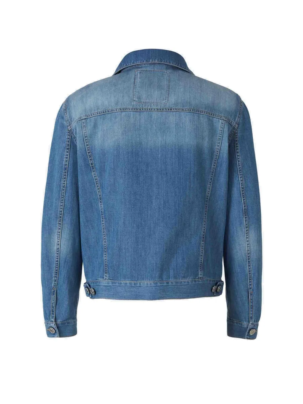Brunello Cucinelli Long Sleeved Buttoned Denim Jacket