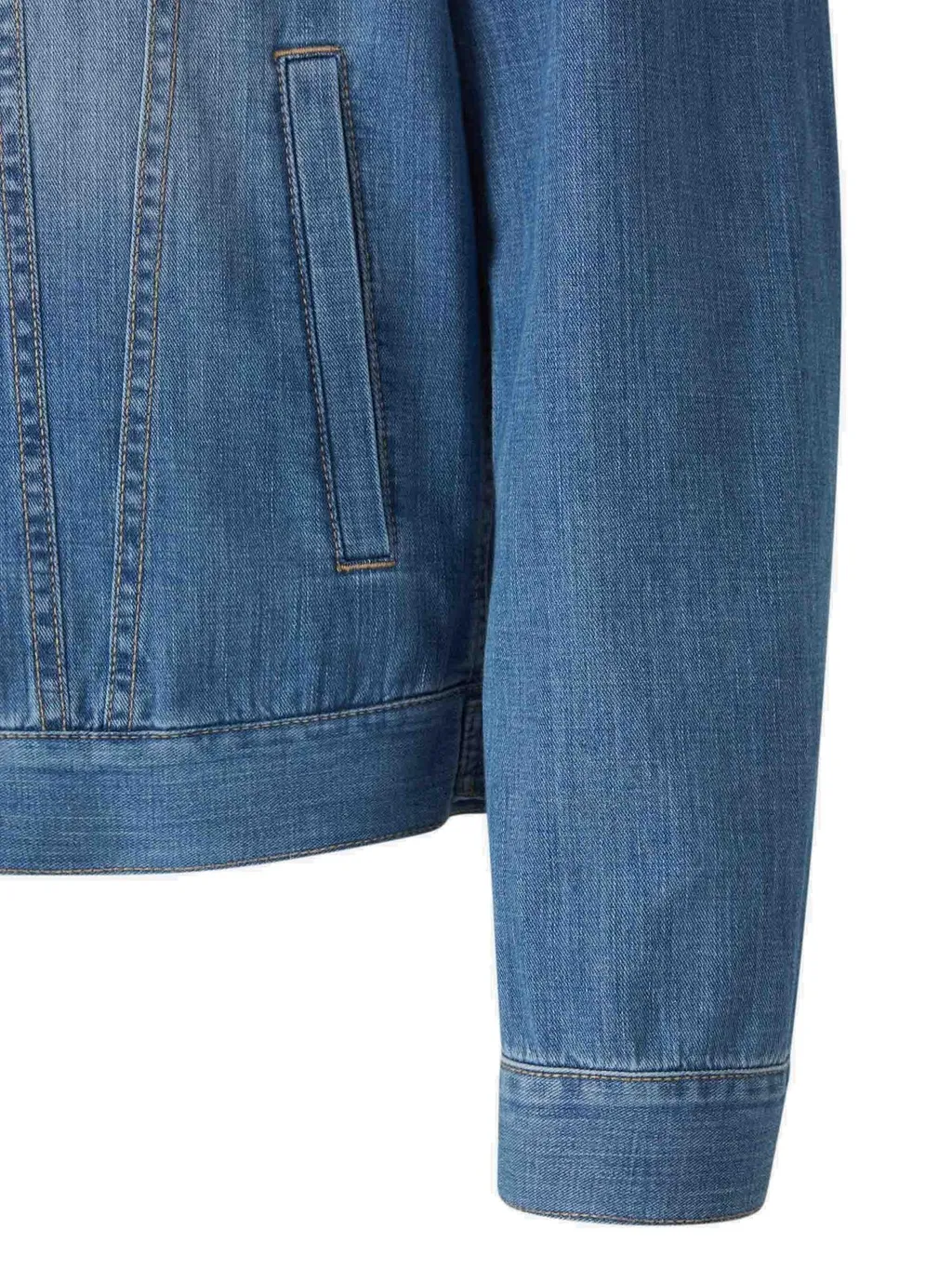 Brunello Cucinelli Long Sleeved Buttoned Denim Jacket