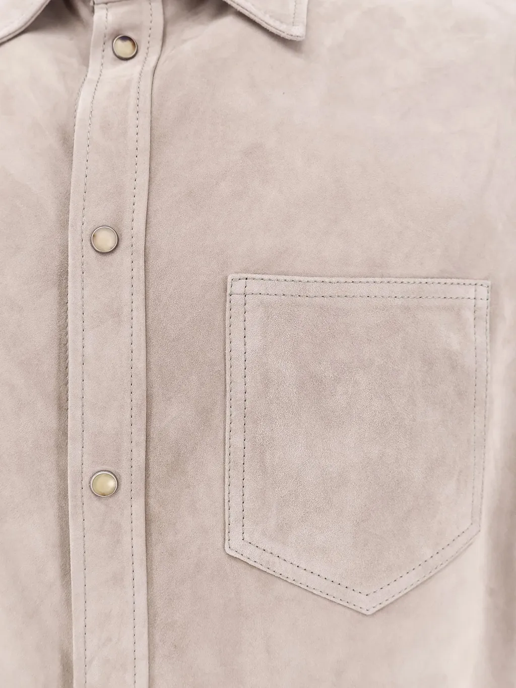 Brunello Cucinelli Snapped Straight Hem Shirt