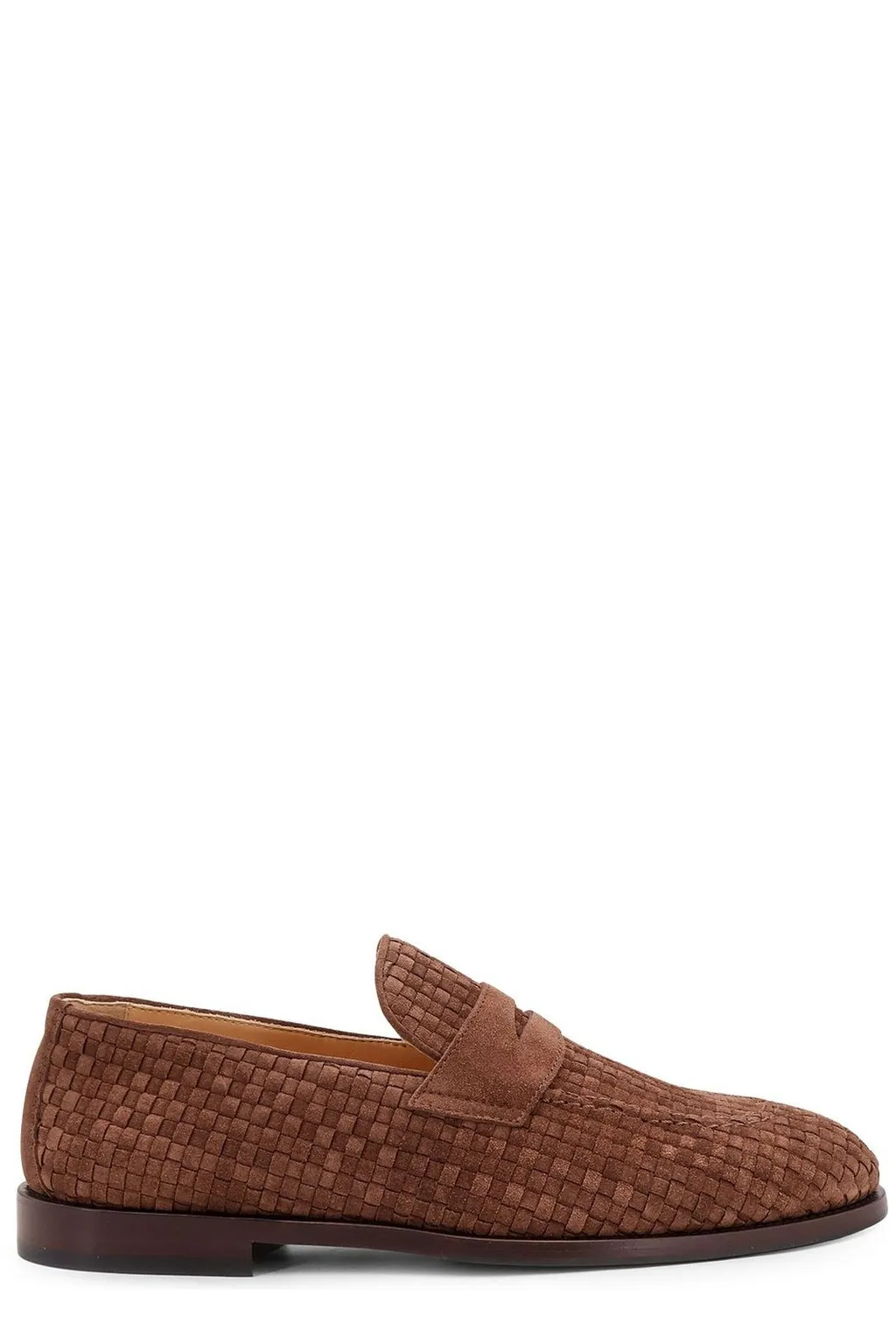 Brunello Cucinelli Braided Penny Loafers