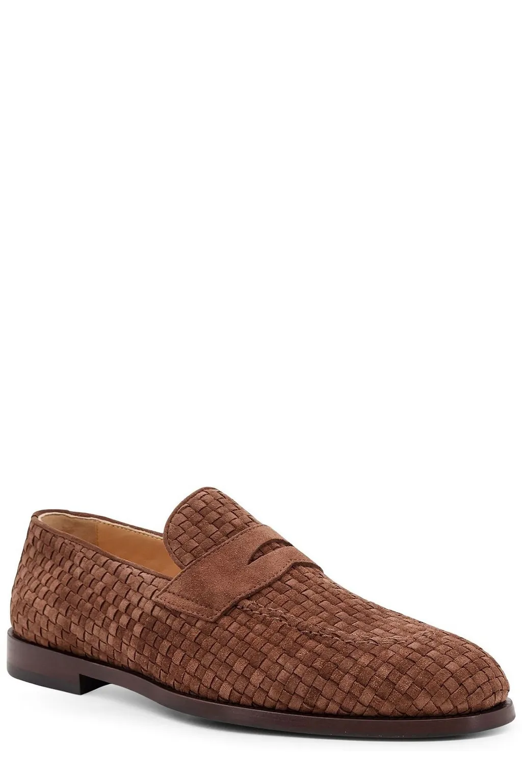 Brunello Cucinelli Braided Penny Loafers