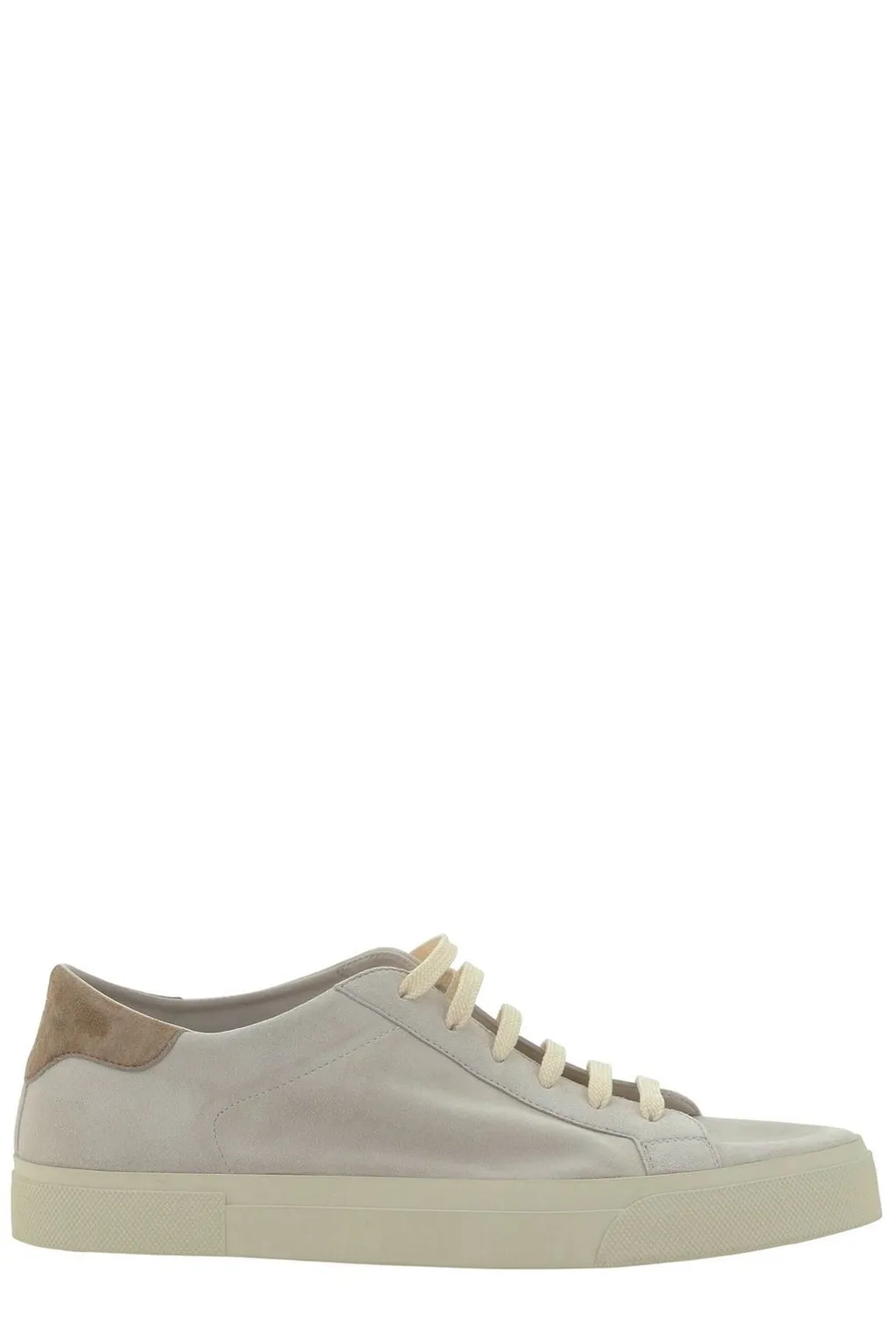 Brunello Cucinelli Logo Embossed Lace-Up Sneakers
