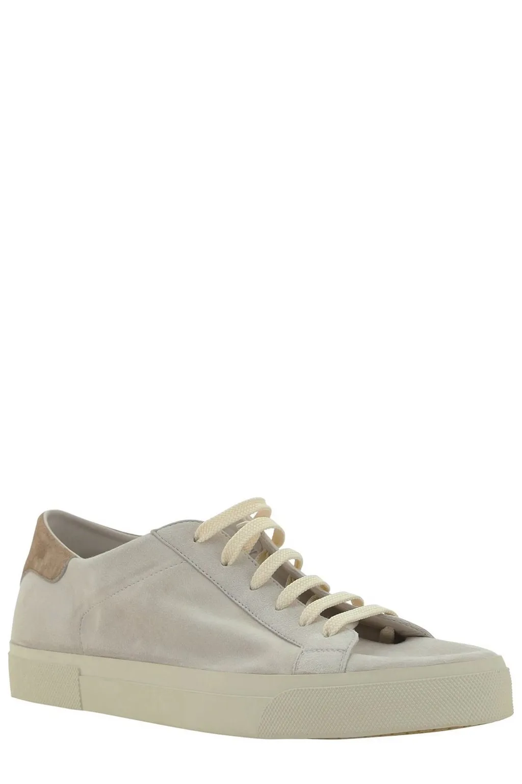 Brunello Cucinelli Logo Embossed Lace-Up Sneakers