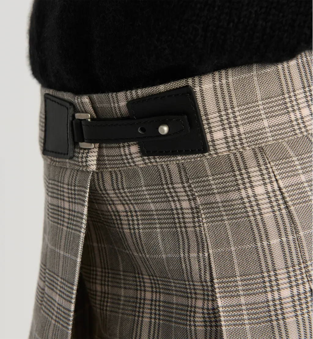 Kids' Pleated Wrap Skirt