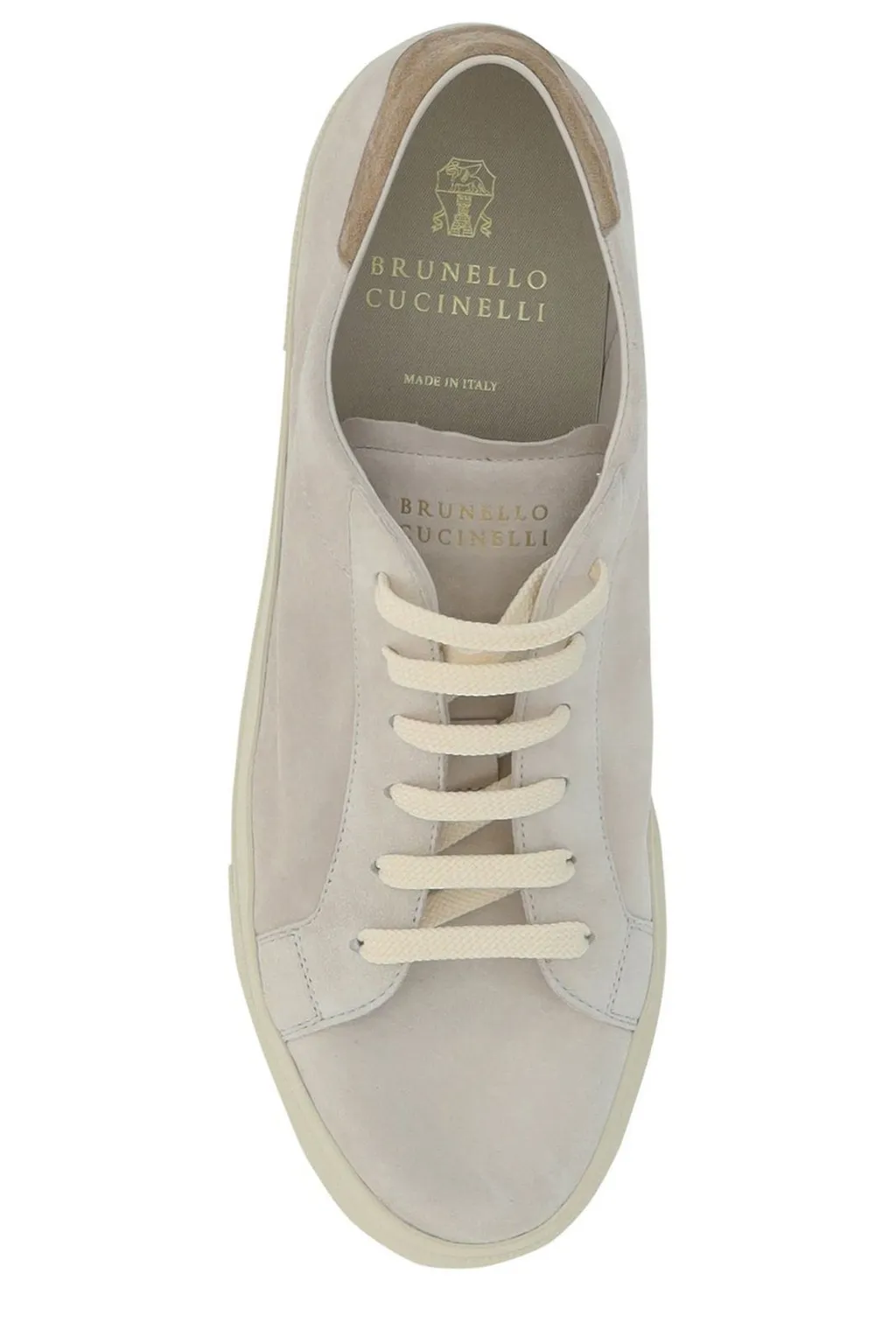 Brunello Cucinelli Logo Embossed Lace-Up Sneakers