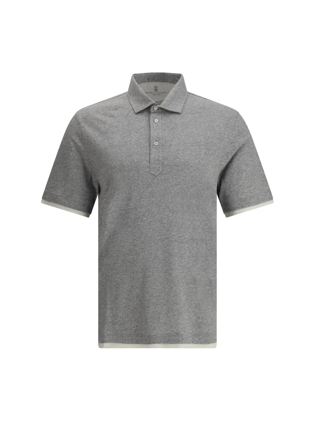 Brunello Cucinelli Layered Button-Up Polo Shirt