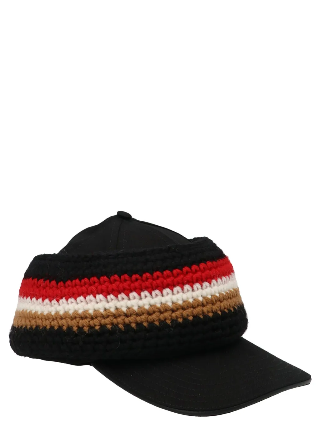 Burberry Curved Peak Knitted Baseball Hat