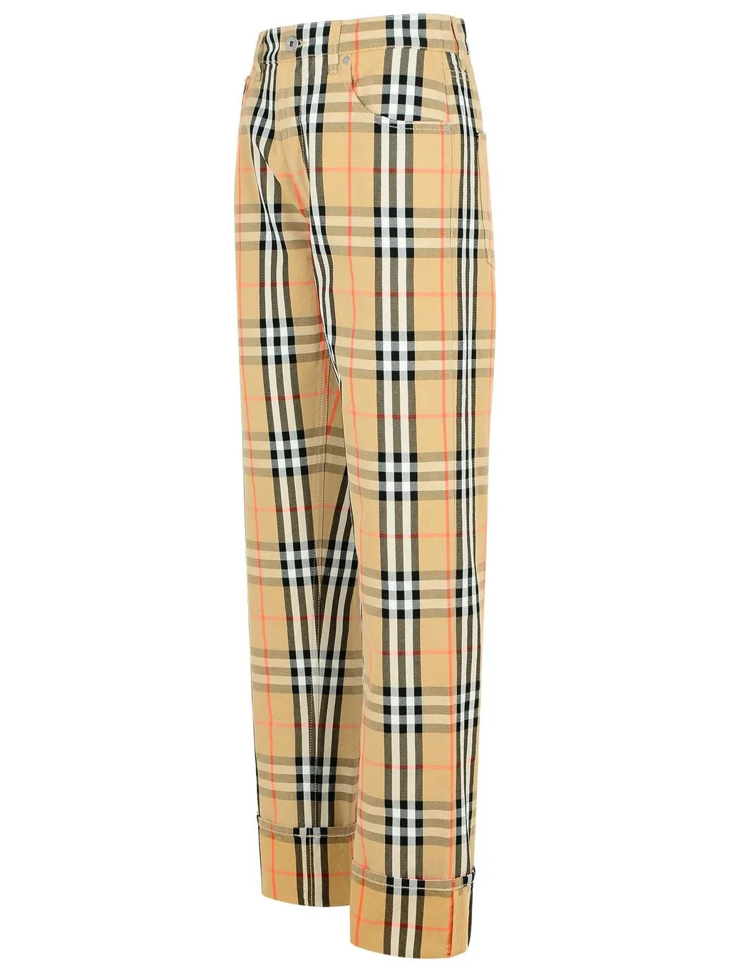 Burberry Straight-Leg Checked Trousers