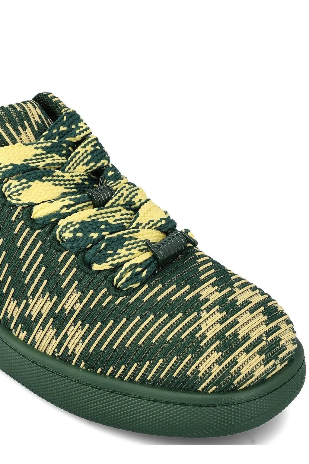 Burberry Box Checked Lace-Up Sneakers