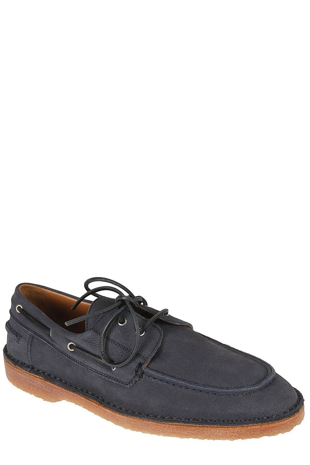 Buttero Round-Toe Lace-Up Shoes