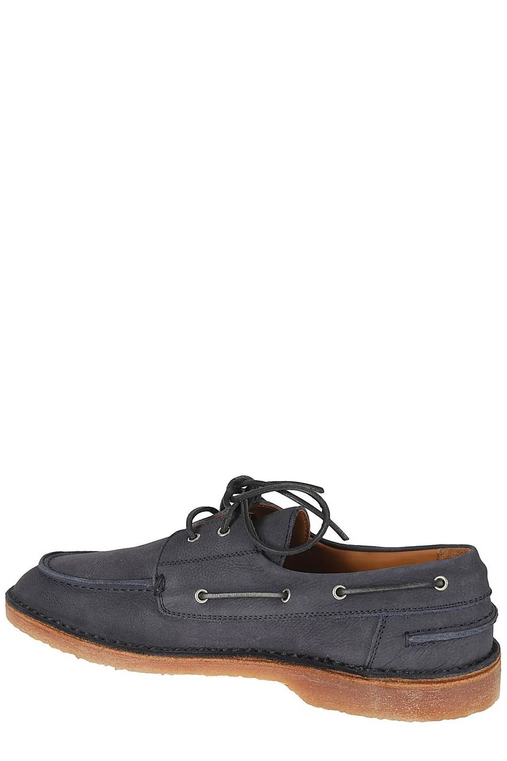 Buttero Round-Toe Lace-Up Shoes