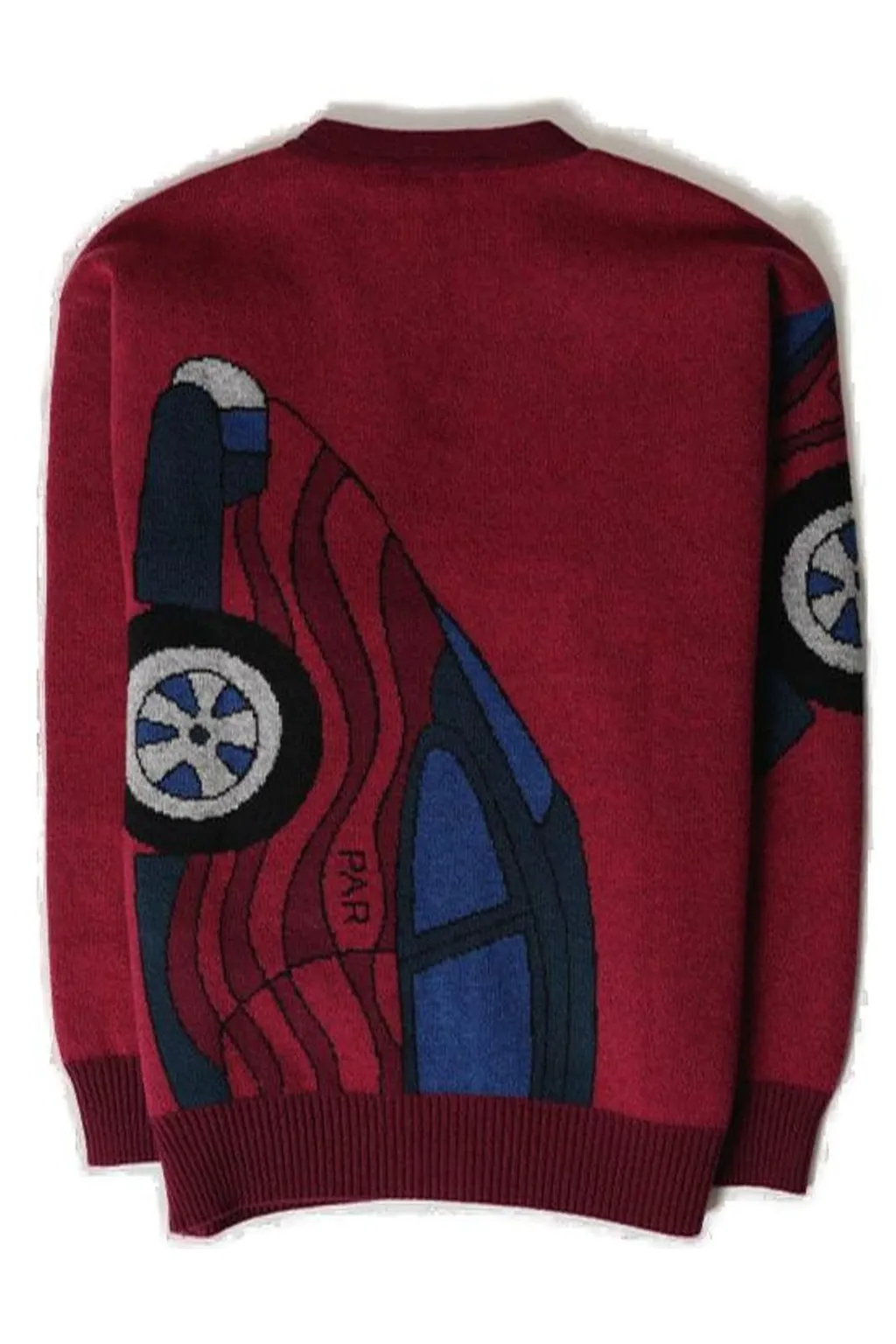 By Parra Car-Intarsia Buttoned Cardigan