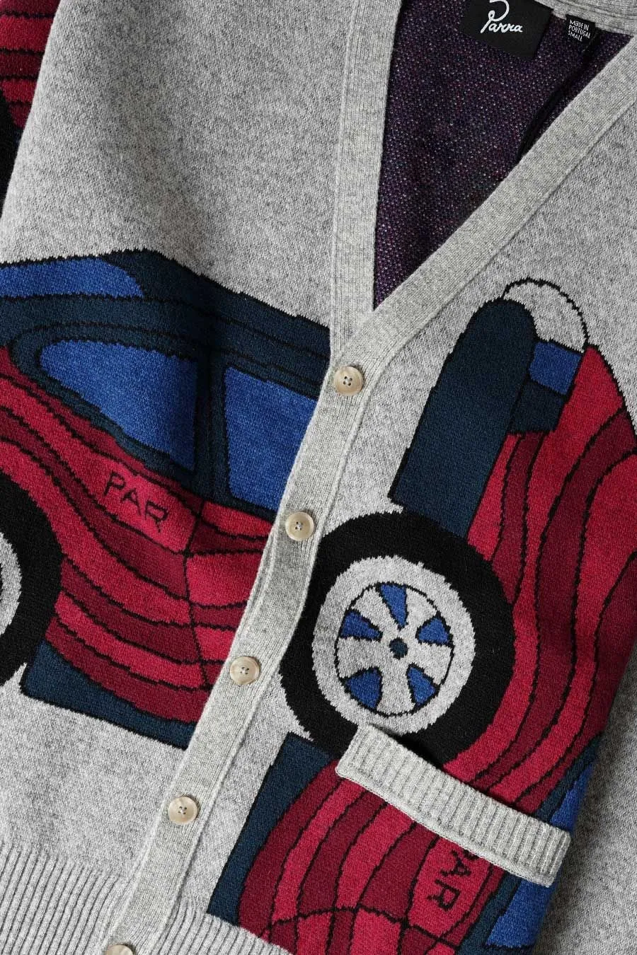 By Parra Knitted Buttoned Cardigan