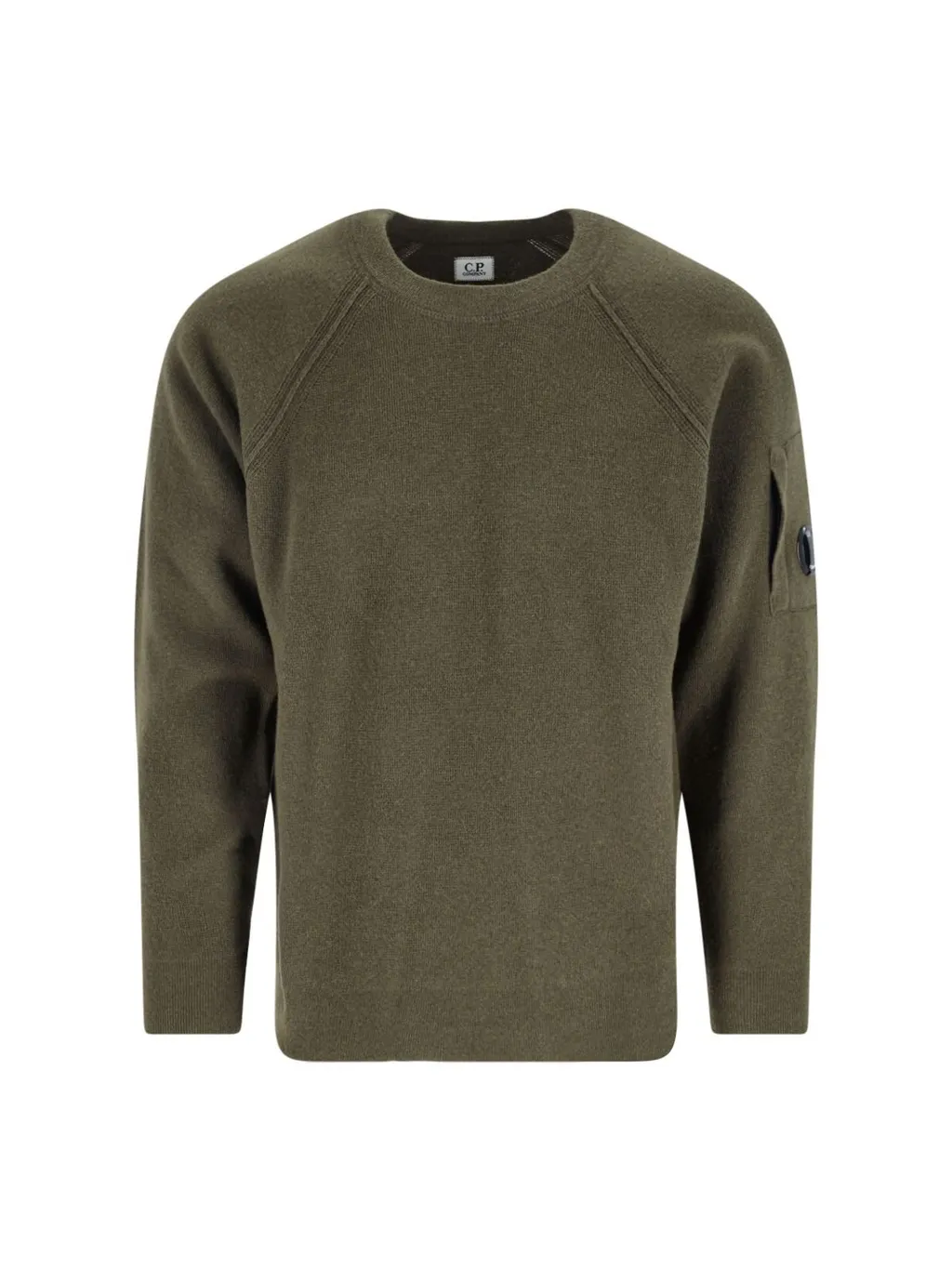 C.P. Company Logo Patch Crewneck Jumper
