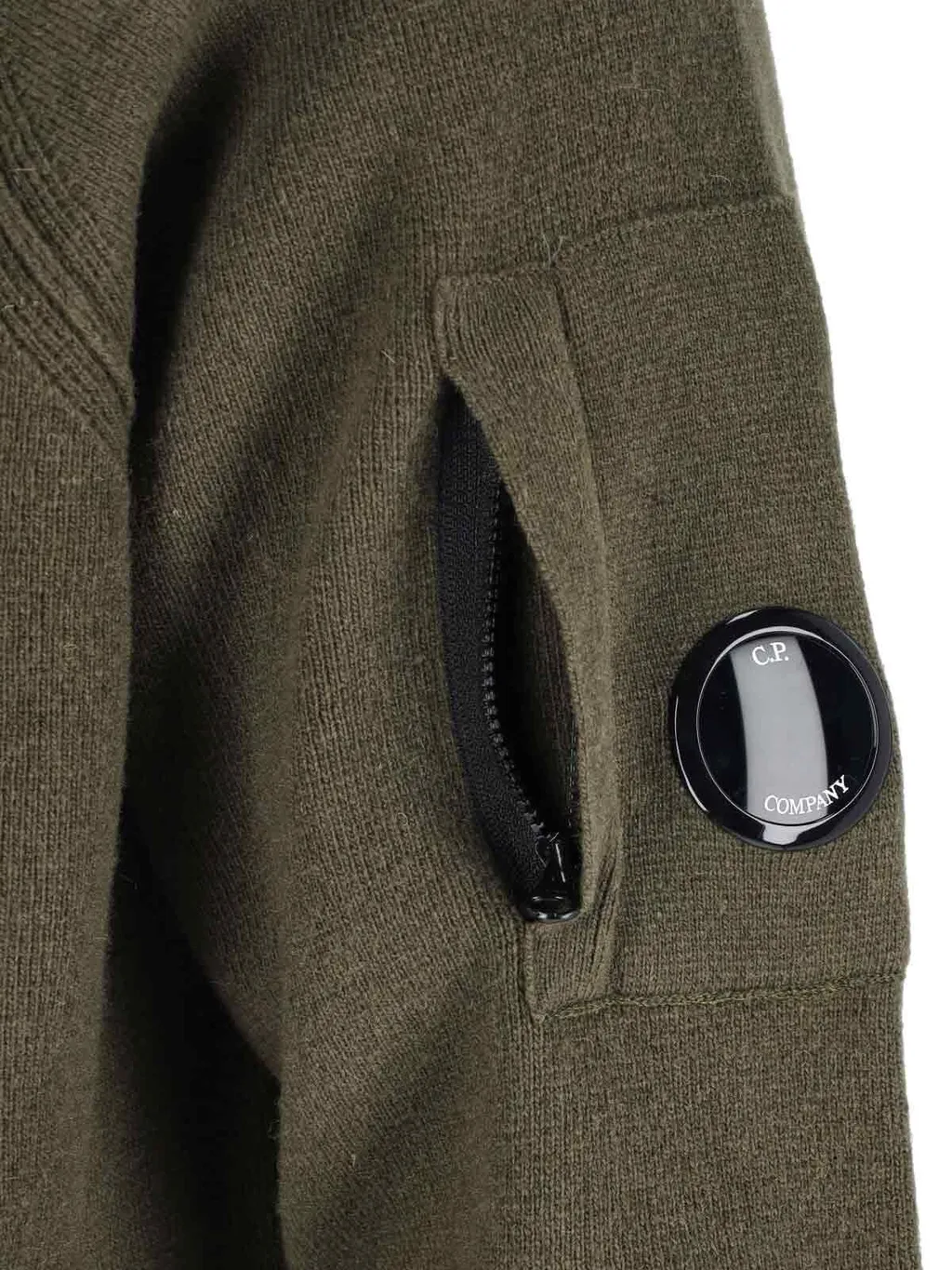 C.P. Company Logo Patch Crewneck Jumper