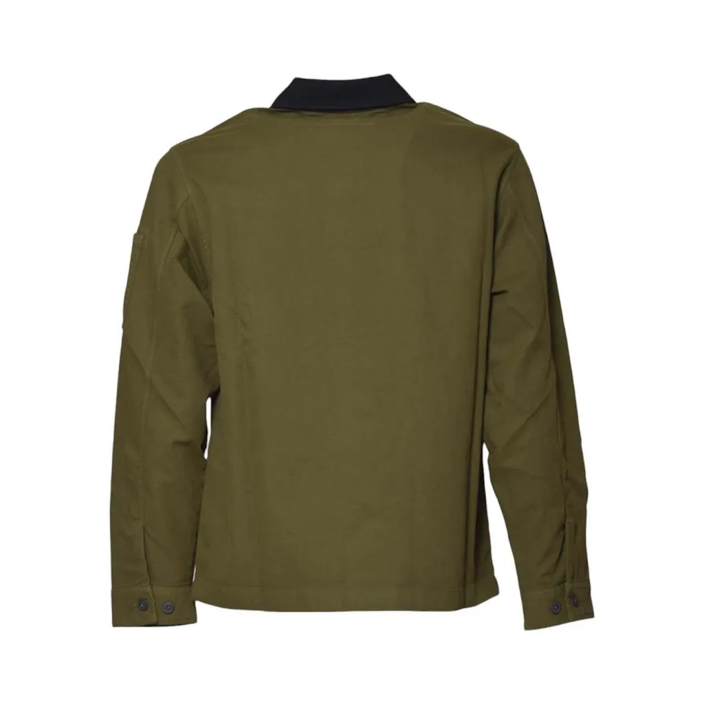 C.P. Company Double Satin Lens Utility Button Overshirt