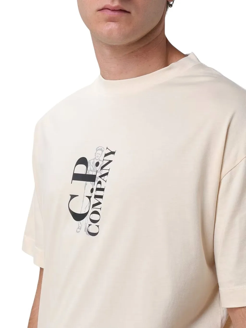 C.P. Company Logo Print Crewneck T-Shirt