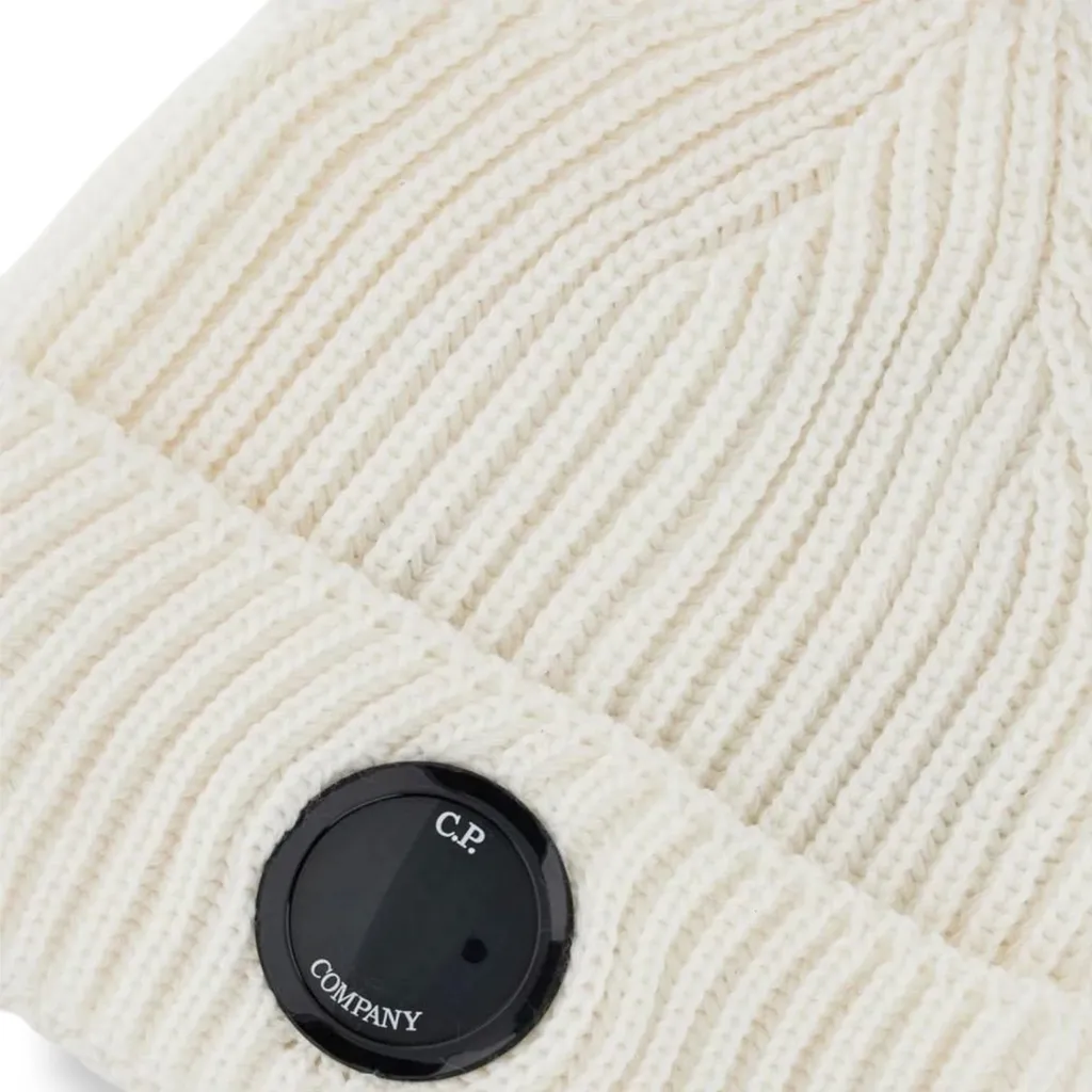C.P. Company Logo Plaque Knit Beanie