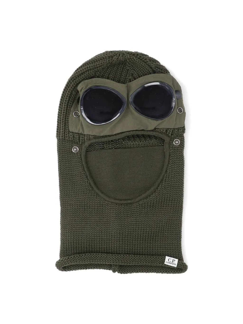 C.P. Company Goggle-Detail Ribbed Knit Balaclava