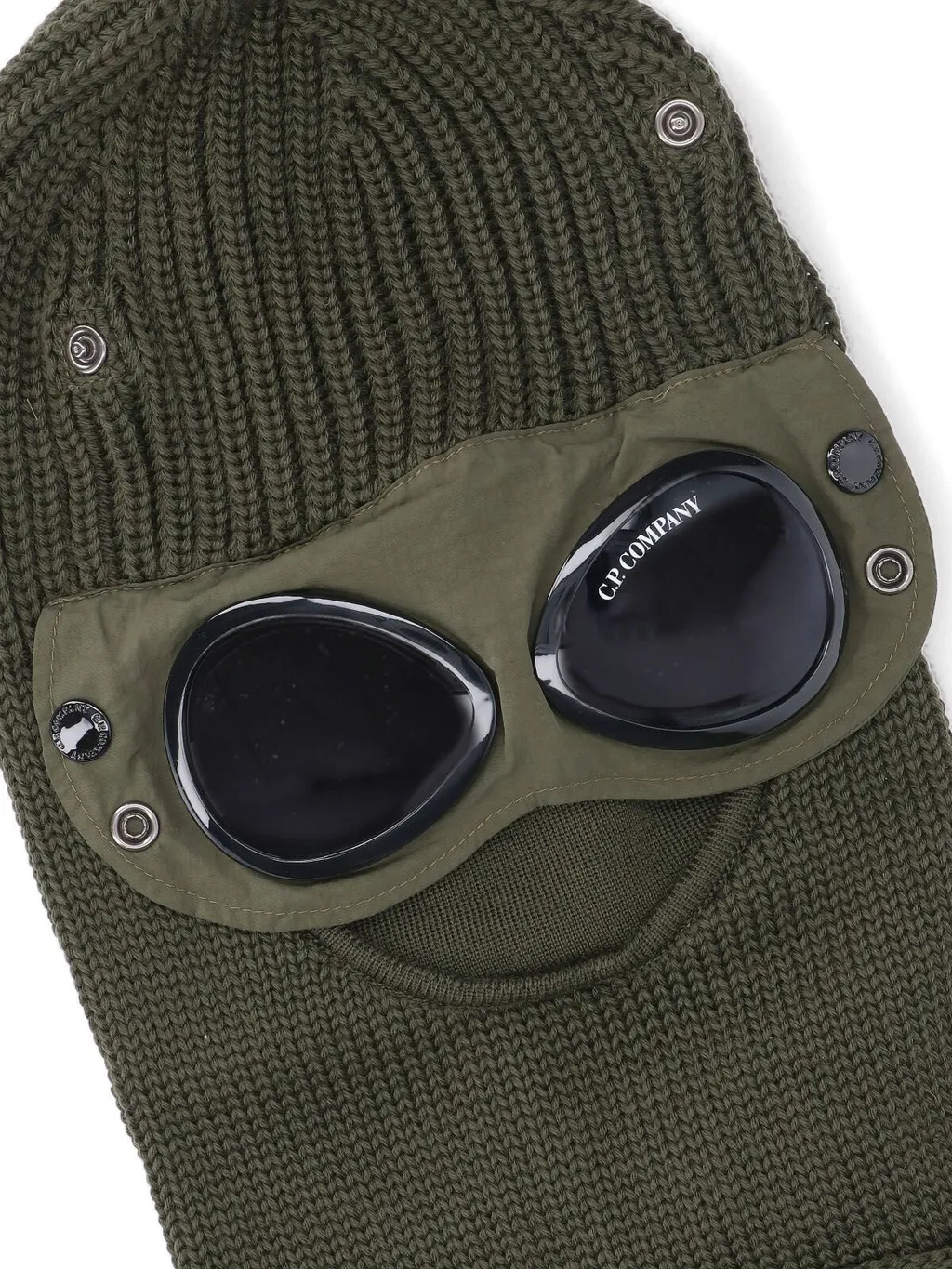 C.P. Company Goggle-Detail Ribbed Knit Balaclava