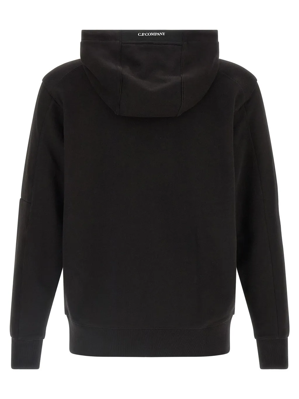 C.P. Company Logo-Print Drawstring Hoodie