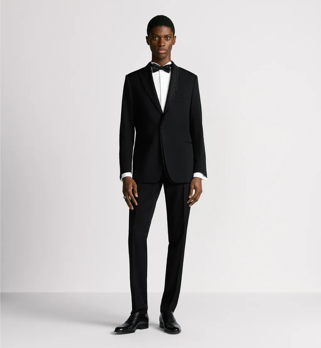 Jacket With Dior Oblique Asymmetric Shawl Collar