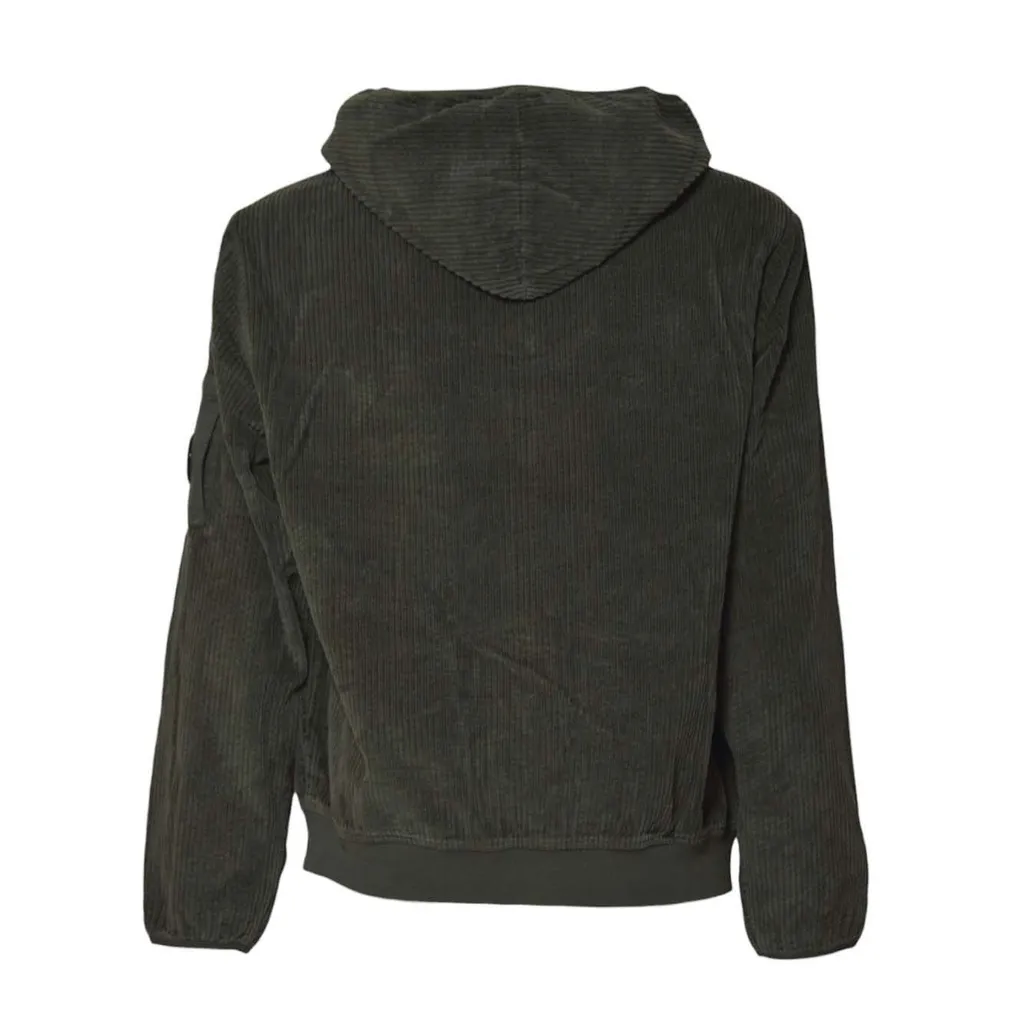 C.P. Company Corduroy 350 Full Zip Hooded Sweatshirt