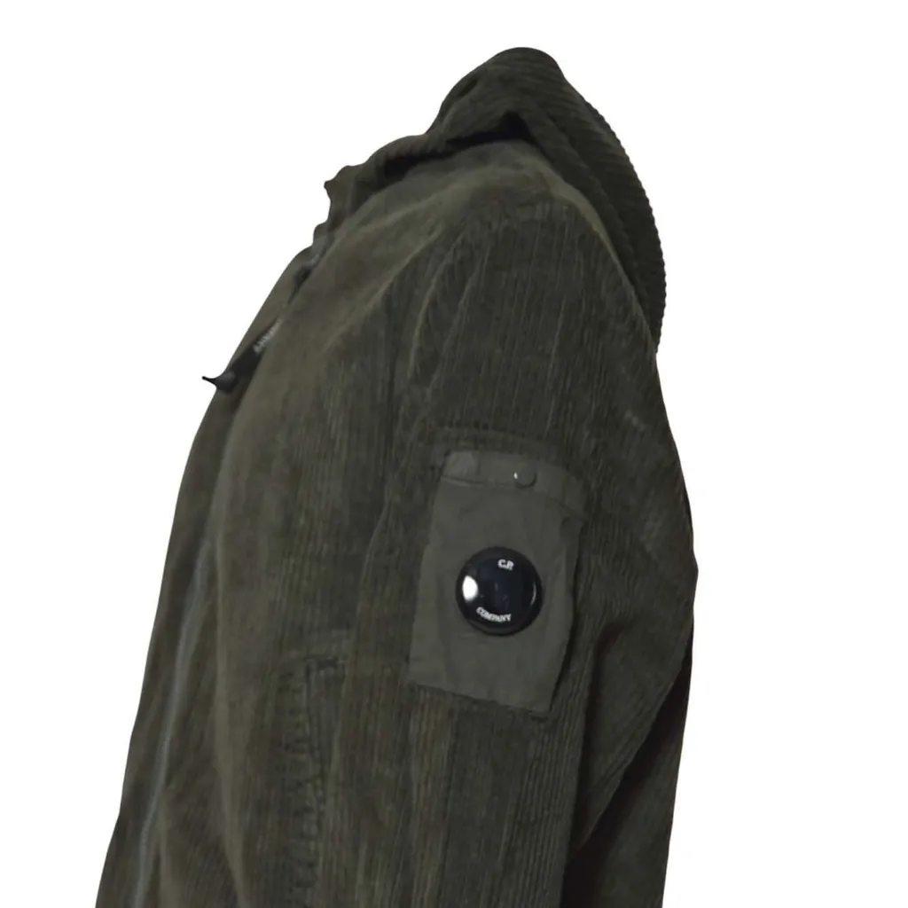 C.P. Company Corduroy 350 Full Zip Hooded Sweatshirt