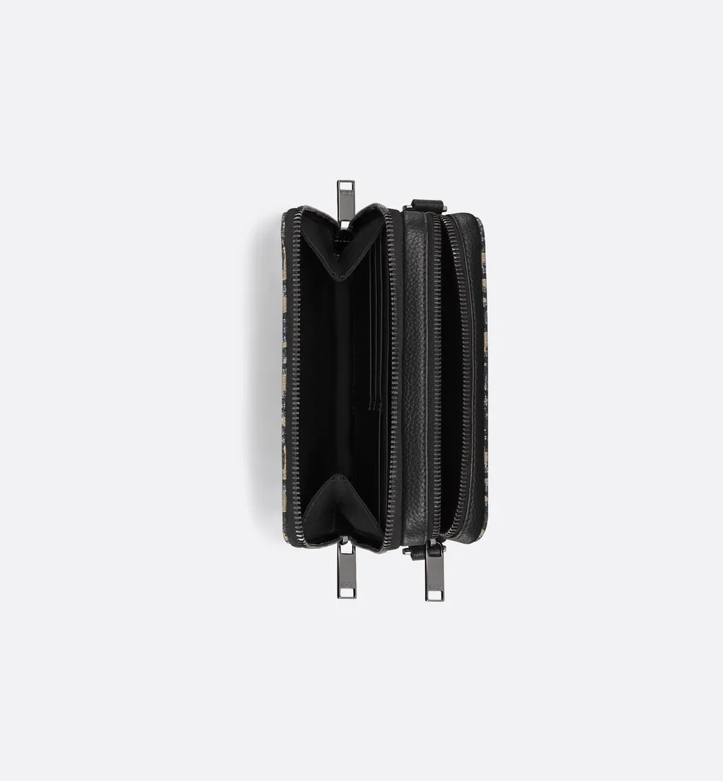 Zipped Pouch With Strap