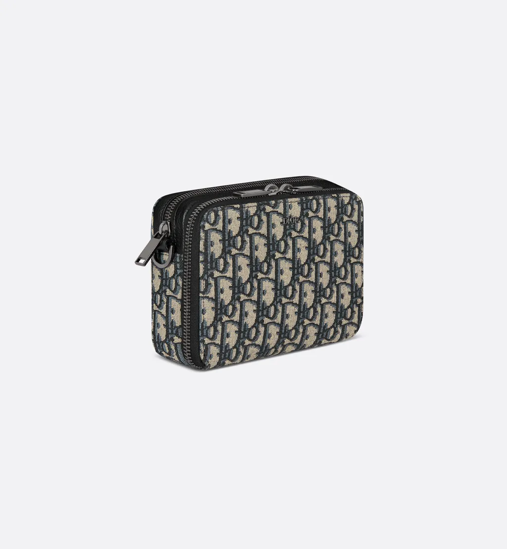 Zipped Pouch With Strap