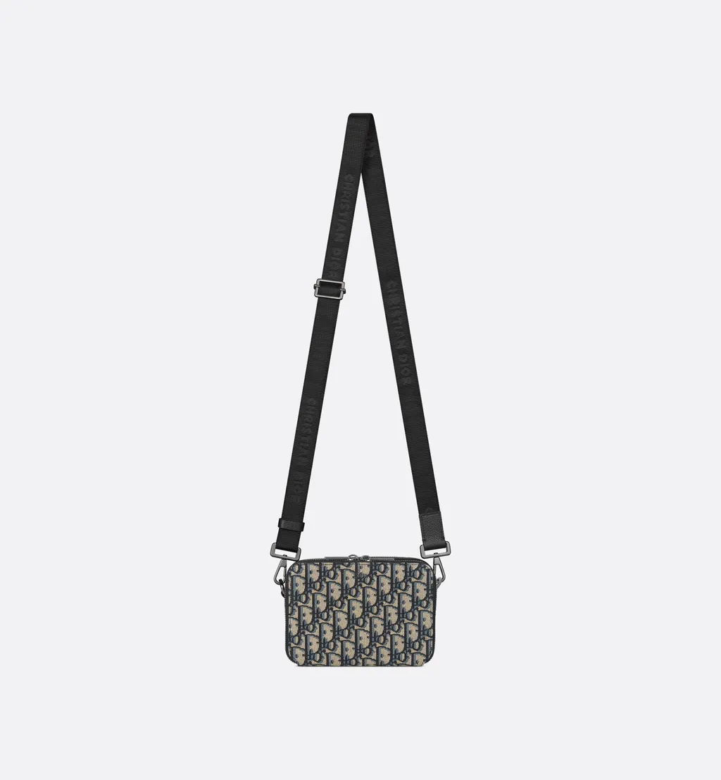 Zipped Pouch With Strap
