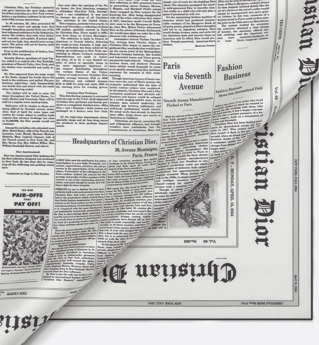 Newspaper 90 Square Scarf