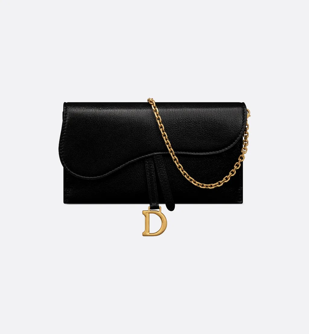 Saddle Long Wallet With Chain
