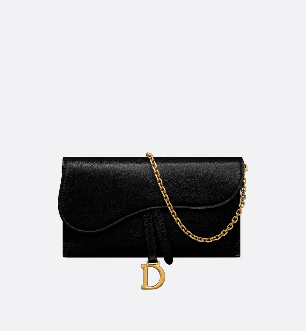 Saddle Long Wallet With Chain