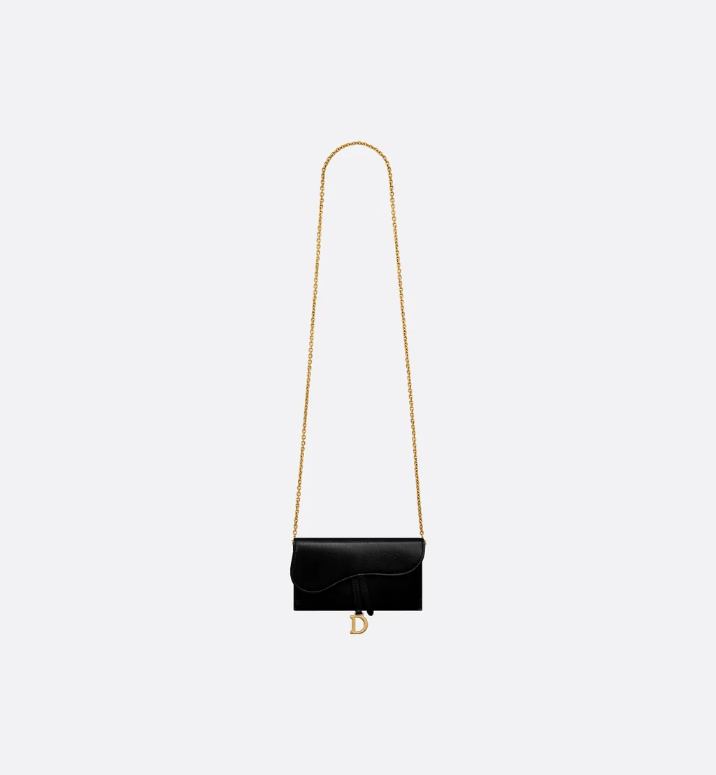 Saddle Long Wallet With Chain