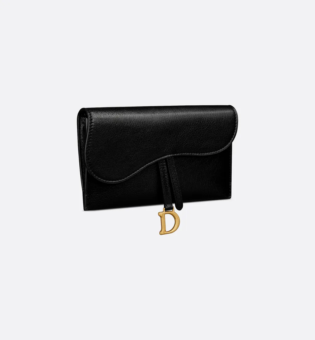 Saddle Long Wallet With Chain