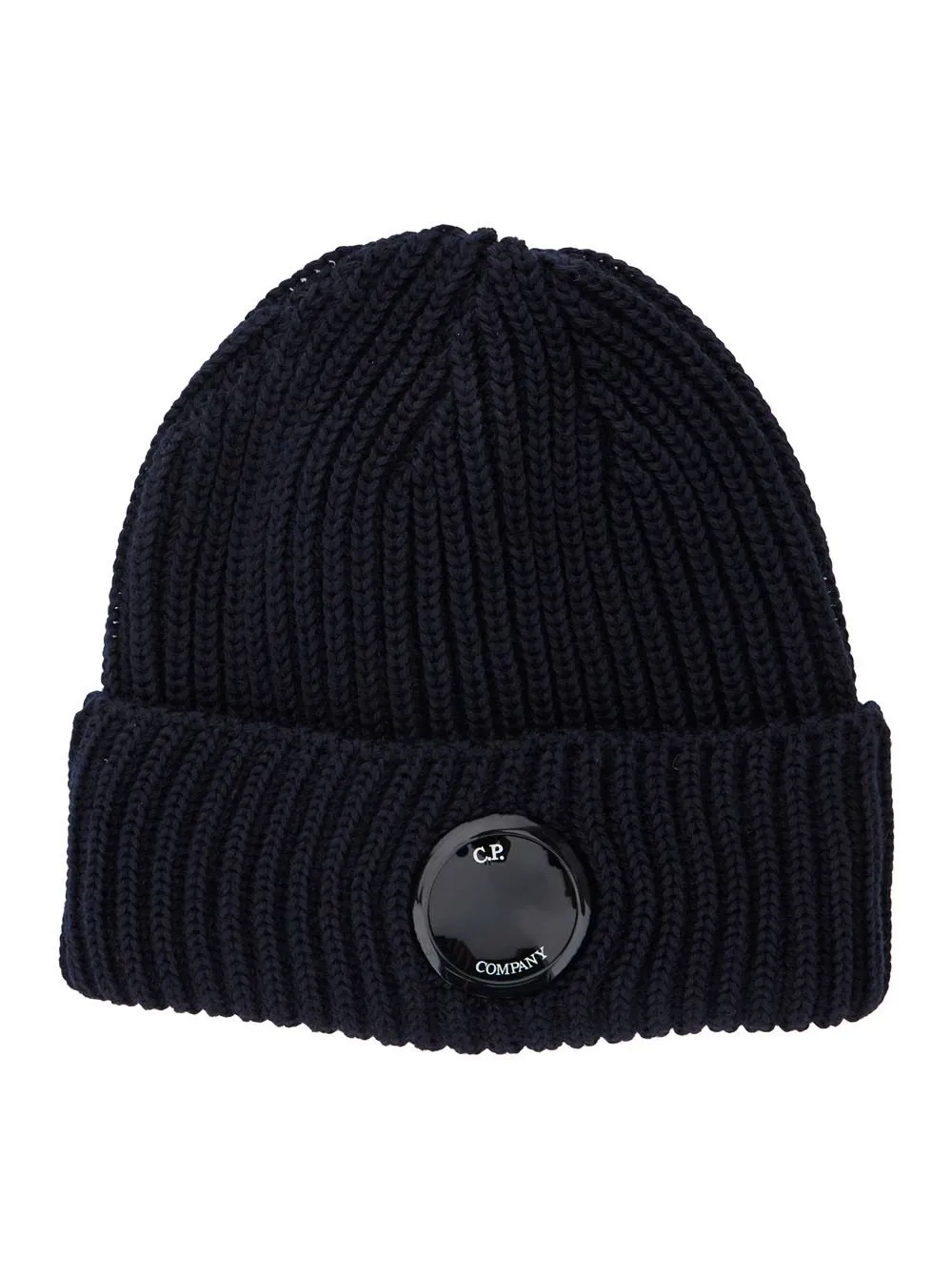 C.P. Company Logo Plaque Knit Beanie