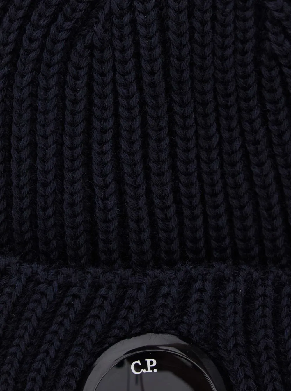 C.P. Company Logo Plaque Knit Beanie