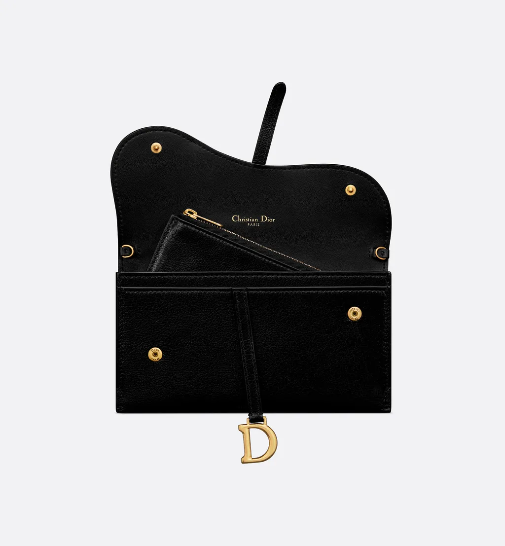 Saddle Long Wallet With Chain
