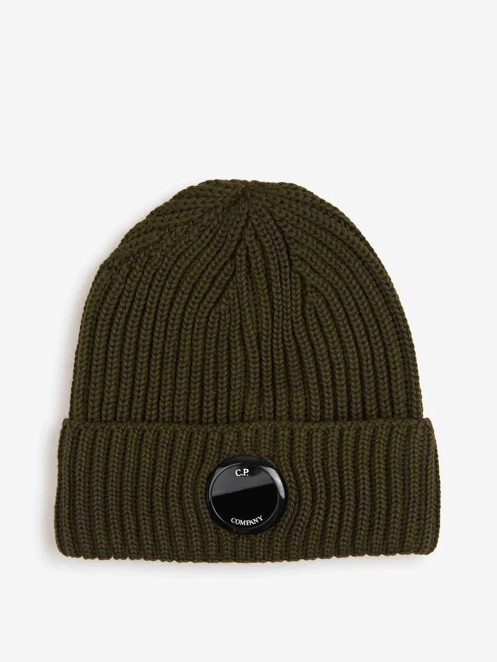 C.P. Company Logo Plaque Knit Beanie