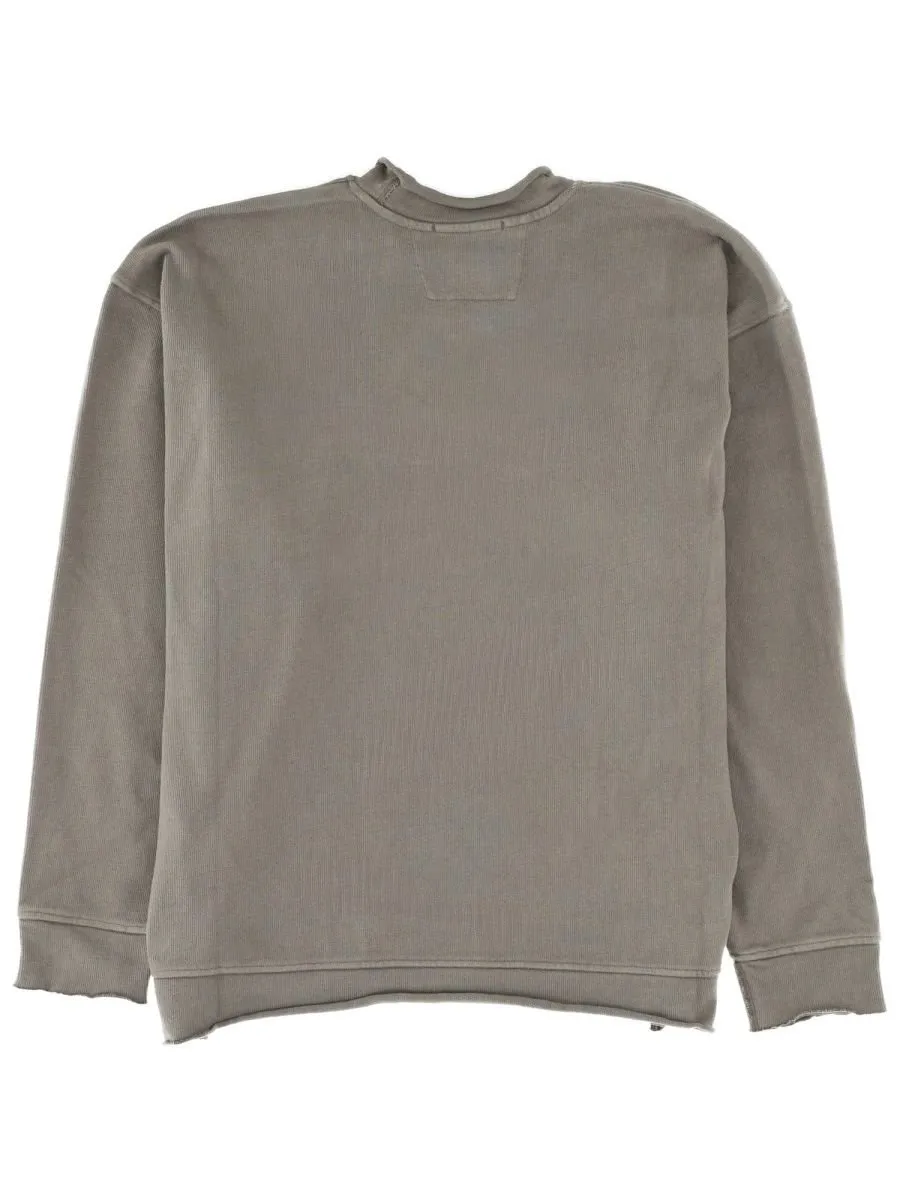 C.P. Company Boxy Embossed Logo Sweater