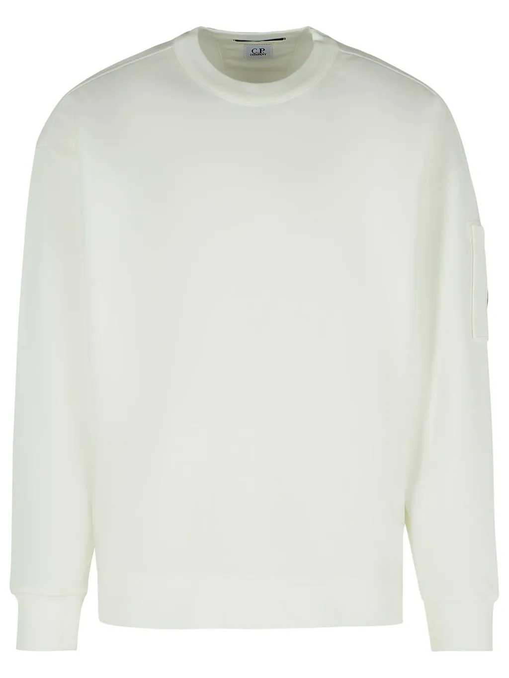 C.P. Company Diagonal Fleece Boxy Crewneck Sweatshirt