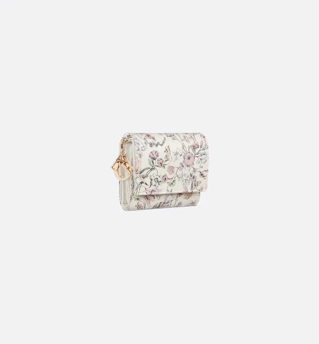 Lady Dior Lotus Wallet