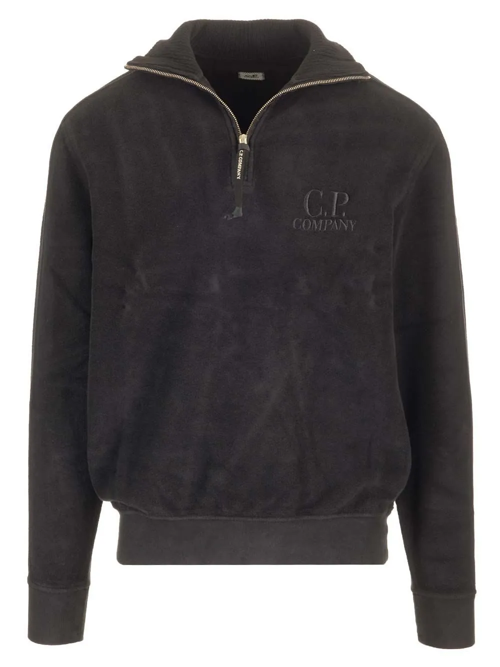 C.P. Company Brushed Diagonal Fleece Half Zipped Sweatshirt