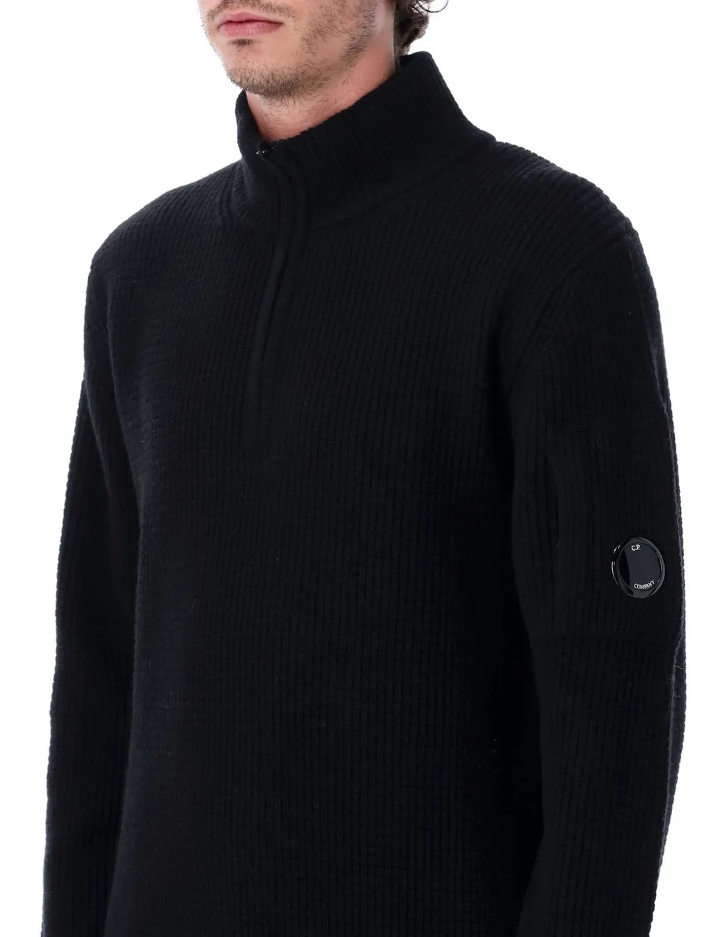 C.P. Company Lens Detail Zip Knitwear